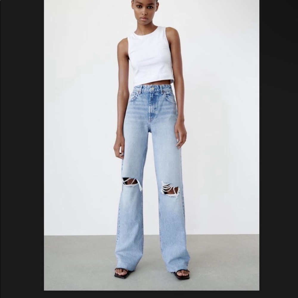 Zara wide leg jeans